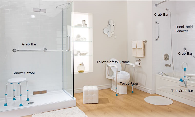 Bathroom Accessories - Shower Seats, Grab Bars, Storage and